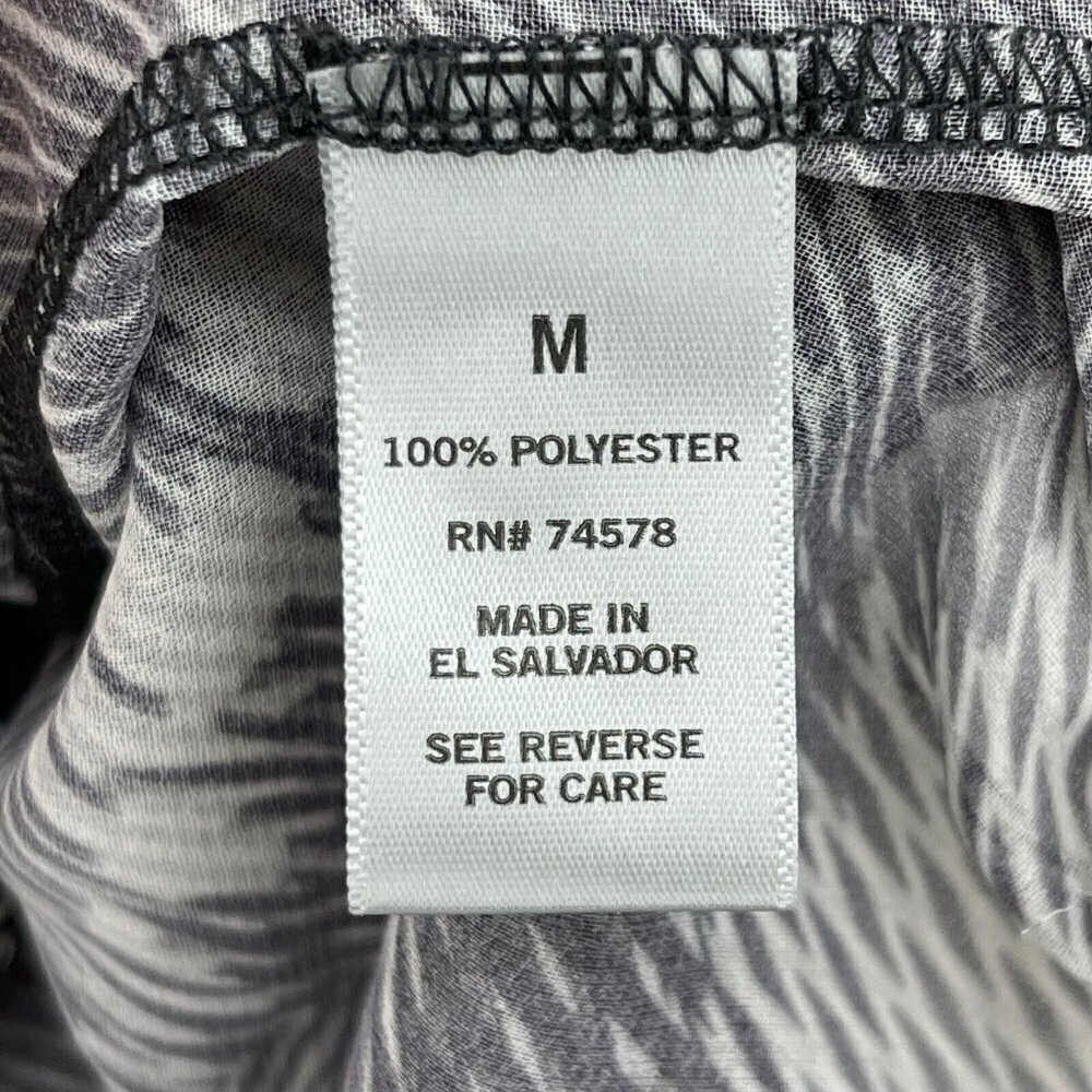 Cache Split Sleeve Geometric Print Sheer Chiffon … - image 7